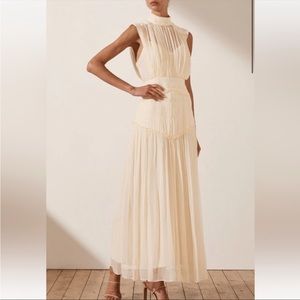 NWT Shona Joy Clemence High Neck Midi Dress